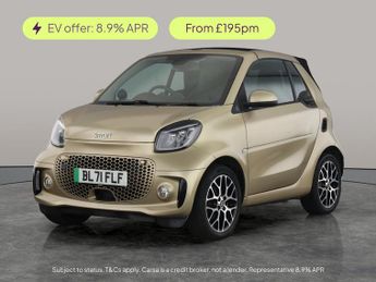 Smart Fortwo 17.6kWh Exclusive Cabriolet (22kW Charger) (82 ps) - BLUETOOTH -