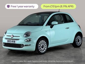 Fiat 500 1.2 Lounge (69 bhp) - PARK SENSORS - DAB - USB AUDIO