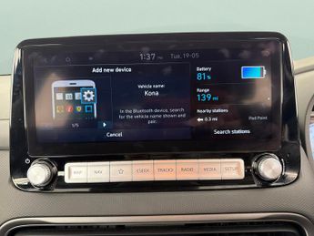 Hyundai Kona 39kWh SE Connect (10.5kW Charger) (136 ps) - LANE DEPARTURE  - B