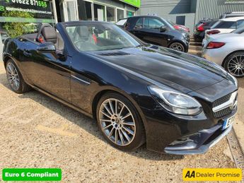 Mercedes SLC 2.1 SLC 250 D AMG LINE 2d 201 BHP IN BLACK WITH 39,125 MILES AND