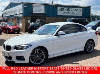 BMW 218 2.0 218D M SPORT ALPINE WHITE with RED LEATHER 148 BHP