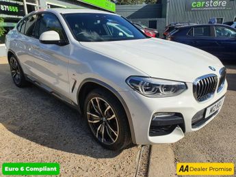 BMW X4 2.0 XDRIVE20D M SPORT X 4d 188 BHP IN WHITE WITH 49,000 MILES AN