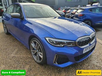BMW M3 3.0 M340I XDRIVE 4d 369 BHP IN BLUE WITH 26,717 MILES AND A FULL