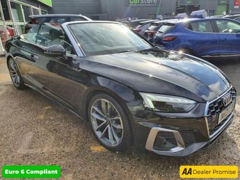 Audi A5 2.0 TFSI S LINE MHEV 2d 148 BHP IN BLACK WITH 9,980 MILES AND A 