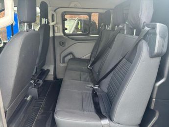 FORD TRANSIT CUSTOM 2.0 T320 LOW MLS LTD  BIGGER 185 BHP  LWB AUTO CREW CAB VAN 