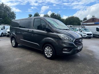 FORD TRANSIT CUSTOM 2.0 T320 LOW MLS LTD  BIGGER 185 BHP  LWB AUTO CREW CAB VAN 