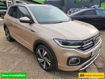 Volkswagen T-Cross 1.0 R-LINE TSI DSG 5d 114 BHP IN BEIGE WITH 38,890 MILES AND A F