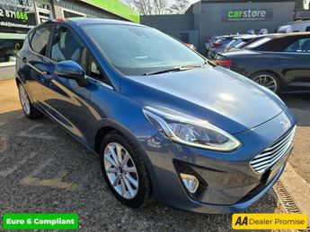Ford Fiesta 1.0 TITANIUM 5d 99 BHP IN BLUE WITH 34.600 MILES AND A SERVICE H