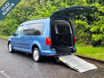 Volkswagen Caddy 5 Seat Auto Euro 6 Wheelchair Accessible Disabled Access Ramp Ca