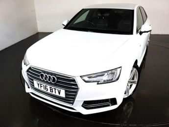 Audi A4 2.0 TDI S LINE 4d-2 FORMER KEEPERS HALF LEATHER UPHOLSTERY-BLUET