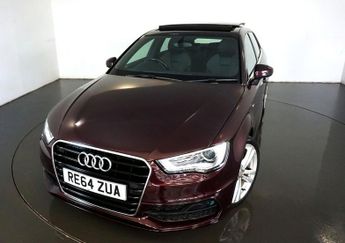 Audi A3 1.4 TFSI S LINE 5d-2 OWNER CAR FINISHED IN SHIRAZ RED WITH BLACK