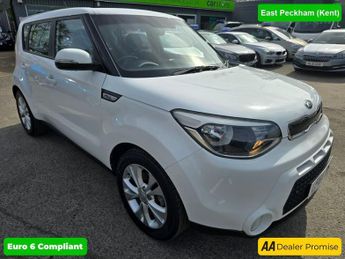 Kia Soul 1.6 CONNECT PLUS 5d 130 BHP IN WHITE WITH 43,500 MILES AND A FUL