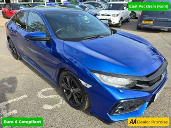 Honda Civic 1.5 VTEC SPORT PLUS 5d 180 BHP IN BLUE WITH 78,809 MILES AND FUL