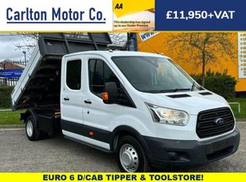 Ford Transit 2.2 350 L3 D/CAB TIPPER +TOOL STORE " One Stop" DRW 124 BHP
