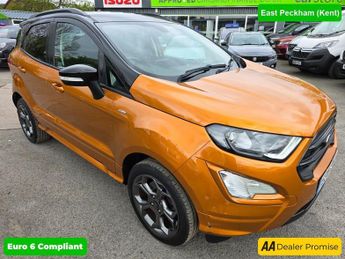 Ford EcoSport 1.0 ST-LINE 5d 124 BHP IN ORANGE WITH 25,527 MILES AND A FULL SE