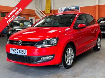 Volkswagen Polo 1.2 MATCH EDITION 5 DOOR RED 1 OWNER FROM NEW CRUISE BLUETOOTH