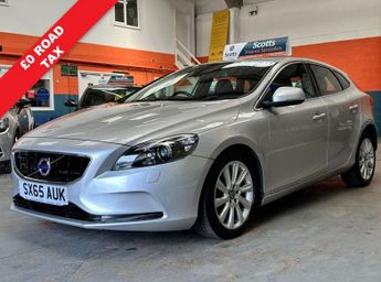 Volvo V40 2.0 D2 SE LUX 5 DOOR DIESEL SILVER 0 TAX FULL HEATED LEATHER 