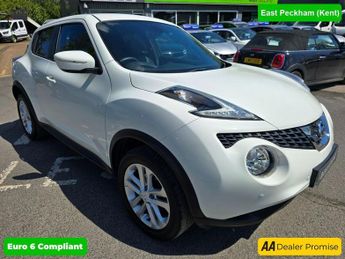Nissan Juke 1.6 N-CONNECTA XTRONIC 5d 117 BHP IN WHITE WITH 18,000 MILES AND
