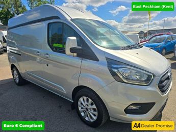 Ford Transit 2.0 340 LIMITED P/V MHEV ECOBLUE 129 BHP IN SILVER WITH 33,512 M