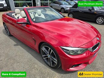 BMW 440 3.0 440I M SPORT 2d 322 BHP IN RED WITH 43,628 MILES AND A FULL 