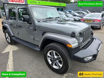 Jeep Wrangler 2.0 SAHARA UNLIMITED 4d 269 BHP IN GREY WITH 49,800 MILES AND A 
