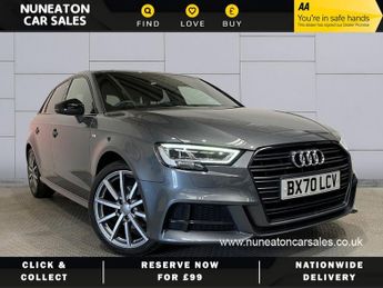 Audi A3 1.5 SPORTBACK TFSI S LINE BLACK EDITION 5d 148 BHP