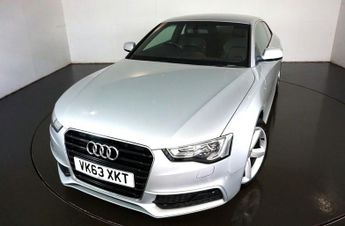 Audi A5 2.0 TDI S LINE S/S 2d-2 FORMER KEEPERS-BLACK LEATHER-ALLOY WHEEL