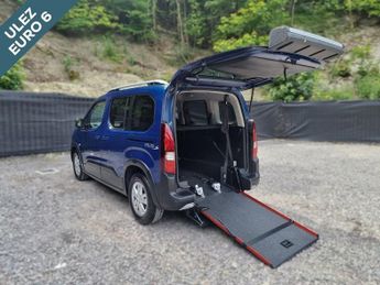 Peugeot Rifter 3 Seat Petrol Auto Wheelchair Accessible Disabled Access Ramp Ca