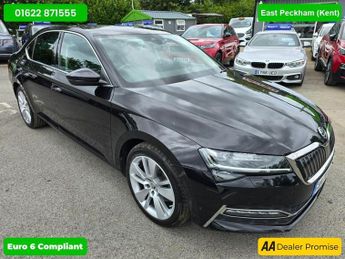 Skoda Superb 1.4 SE L IV DSG 5d 215 BHP IN BLACK WITH 50,000 MILES AND A FULL