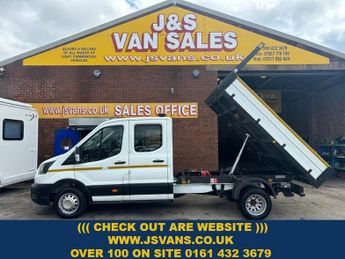 Ford Transit 2.0 350 LEADER CREW CAB TIPPER TRUCK 2021/71 REG + A/C