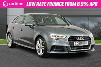 Audi A3 1.5 SPORTBACK TFSI S LINE 5d 148 BHP Rear Park Sensors, Android 