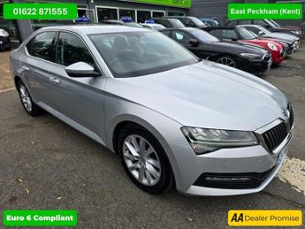 Skoda Superb 2.0 SE TDI DSG 5d 148 BHP IN SILVER WITH 78,000 MILES AND A FULL