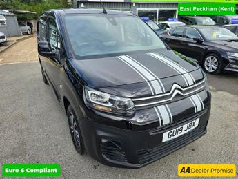 Citroen Berlingo 1.5 950 DRIVER XL BLUEHDI S/S 129 BHP IN BLACK WITH 50,000 MILES