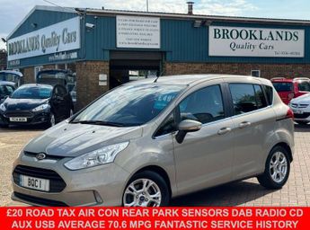 Ford B Max 1.6 ZETEC TDCI 5 Door Tectonic Silver 96 BHP