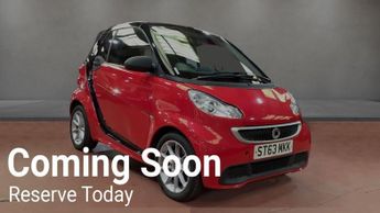 Smart ForTwo 0.8 CDI Passion Cabriolet 2dr Diesel SoftTouch Euro 5 (54 bhp)