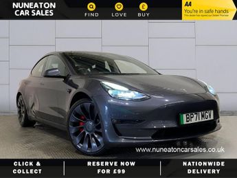 Tesla Model 3 PERFORMANCE AWD 4d 302 BHP