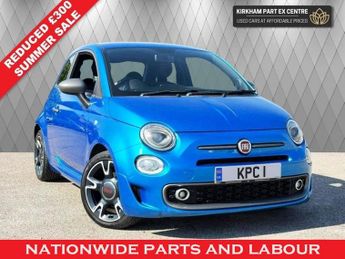 Fiat 500 1.2 S 3d 69 BHP  NATIONWIDE PARTS & LABOUR WARRANTY INCLUDED