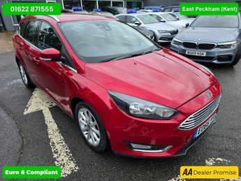 Ford Focus 1.5T ECOBOOST TITANIUM NAVIGATION 5DR IN RED WITH 42,480 MILES A