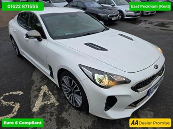 Kia Stinger 2.2 CRDi GT-LINE GRAN TURISMO 5DR SS 197 bhp IN WHITE WITH 89,50