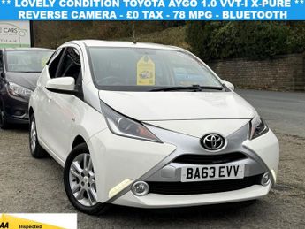 Toyota AYGO 1.0 VVT-i x-pure Hatchback 5dr Petrol Manual Euro 6 (68 ps)