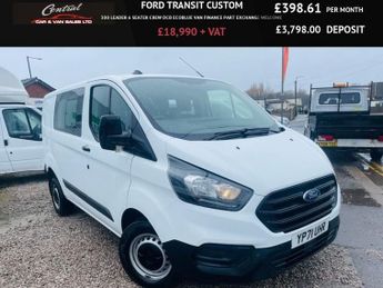 Ford Transit 300 LEADER 6 SEATER CREW DCB ECOBLUE VAN FINANCE PART EXCHANGE W