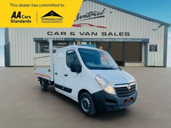 Vauxhall Movano L3H1 F3500 CRC 130BHP DROPSIDE PICKUP FLATBED VAN TRUCK FINANCE 