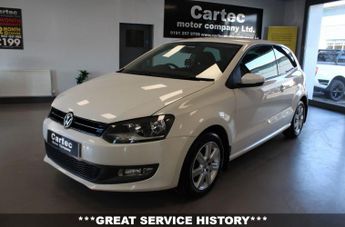 Volkswagen Polo 1.2 Match Edition Hatchback 3dr Petrol Manual Euro 5 (70 ps)