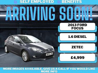 Ford Focus 1.6 TDCi Zetec Hatchback 5dr Diesel Manual Euro 5 (s/s) (115 ps)