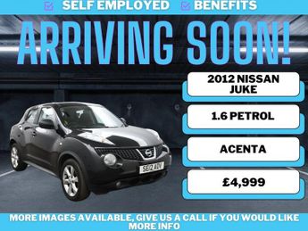 Nissan Juke 1.6 Acenta SUV 5dr Petrol Manual Euro 5 (s/s) (117 ps)