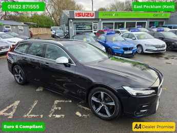 Volvo V90 2.0 D4 R-DESIGN IN BLACK WITH 78,000 MILES AND A FULL SERVICE HI