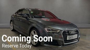 Audi A3 1.0 TFSI 30 S line Saloon 4dr Petrol S Tronic Euro 6 (s/s) (116 