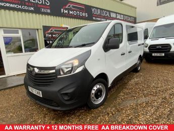 Vauxhall Vivaro 1.6 CDTi 2900 BiTurbo ecoTEC Panel Van 5dr Diesel Manual L1 H1 E