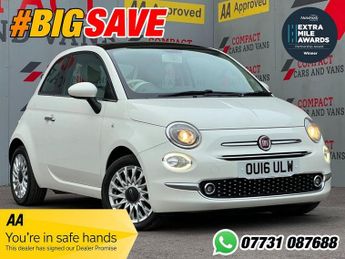 Fiat 500 1.2 Lounge Hatchback 3dr Petrol Manual Euro 6 (s/s) (69 bhp)