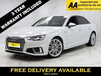 Audi A4 2.0 TFSI 40 S line Saloon 4dr Petrol S Tronic Euro 6 (s/s) (190 